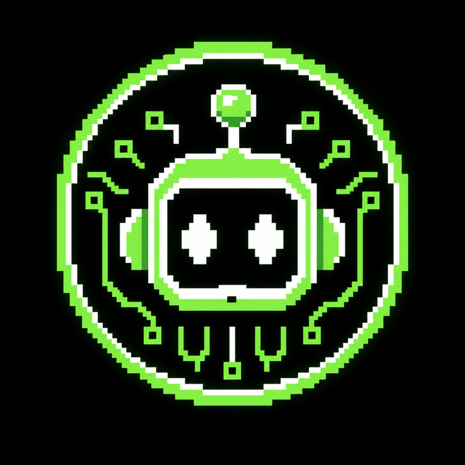 PUMPAI pixel robot mascot